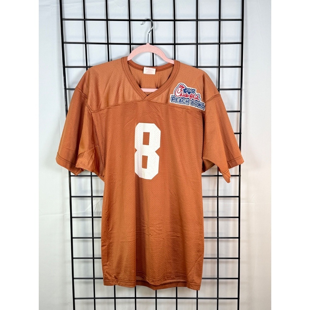 VTG Miami Hurricanes Football Jersey Adult M Orange 2005‎ Peach Bowl Patch